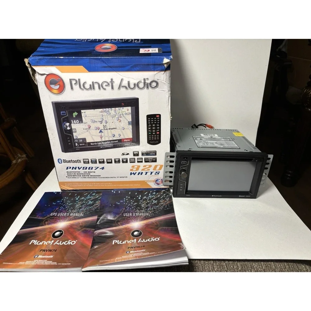 Planet Audio PNV9674 GPS Navigation Bluetooth Double DIN Touchscreen Receiver - Picture 2 of 16
